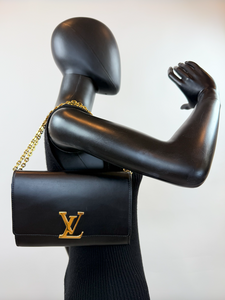 LOUIS VUITTON CALFSKIN CHAIN LOUISE GM NM