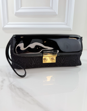 LOUIS VUITTON SATIN DENTELLE POCHETTE EVENING CLUTCH / CROSSBODY