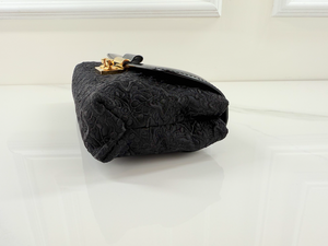 LOUIS VUITTON SATIN DENTELLE POCHETTE EVENING CLUTCH / CROSSBODY