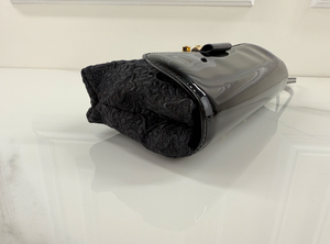 LOUIS VUITTON SATIN DENTELLE POCHETTE EVENING CLUTCH / CROSSBODY