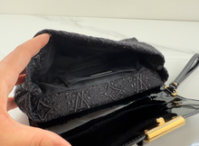 LOUIS VUITTON SATIN DENTELLE POCHETTE EVENING CLUTCH / CROSSBODY