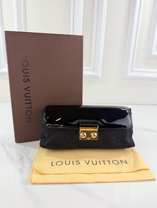 LOUIS VUITTON SATIN DENTELLE POCHETTE EVENING CLUTCH / CROSSBODY