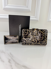 CHANEL COCO MARK CAMELLIA COMPACT BIFOLD WALLET