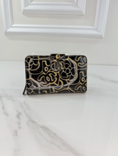 CHANEL COCO MARK CAMELLIA COMPACT BIFOLD WALLET