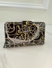 CHANEL COCO MARK CAMELLIA COMPACT BIFOLD WALLET