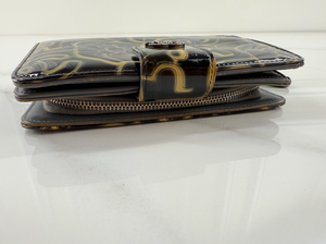 CHANEL COCO MARK CAMELLIA COMPACT BIFOLD WALLET