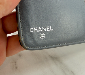 CHANEL COCO MARK CAMELLIA COMPACT BIFOLD WALLET