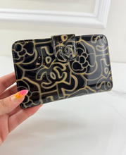 CHANEL COCO MARK CAMELLIA COMPACT BIFOLD WALLET