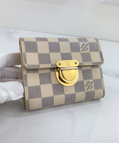 LOUIS VUITTON WALLET KOALA COMPACT TRIFOLD AZUR