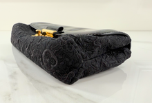LOUIS VUITTON SATIN DENTELLE POCHETTE EVENING CLUTCH / CROSSBODY