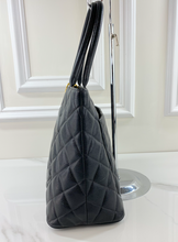 CHANEL MEDALLION CAVIAR TOTE BLACK - GOLD