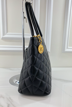 CHANEL MEDALLION CAVIAR TOTE BLACK - GOLD