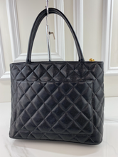 CHANEL MEDALLION CAVIAR TOTE BLACK - GOLD
