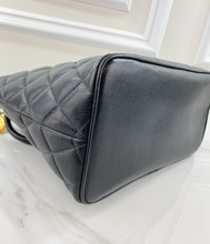 CHANEL MEDALLION CAVIAR TOTE BLACK - GOLD