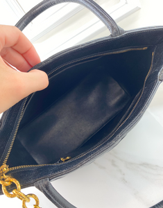 CHANEL MEDALLION CAVIAR TOTE BLACK - GOLD
