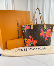 LOUIS VUITTON NEVERFULL MM ROSES - LIMITED EDITION