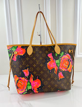 LOUIS VUITTON NEVERFULL MM ROSES - LIMITED EDITION