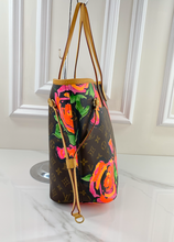 LOUIS VUITTON NEVERFULL MM ROSES - LIMITED EDITION