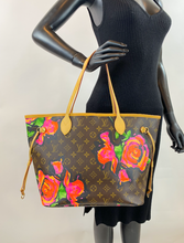 LOUIS VUITTON NEVERFULL MM ROSES - LIMITED EDITION