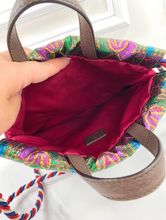 GUCCI BROCADE ANIMALIER BOW DRAWSTRING BACKPACK LIMITED EDITION