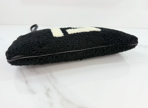 FENDI SHEARLING CLUTCH / WRISTLET