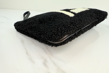 FENDI SHEARLING CLUTCH / WRISTLET
