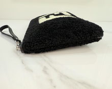 FENDI SHEARLING CLUTCH / WRISTLET
