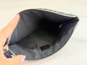 FENDI SHEARLING CLUTCH / WRISTLET