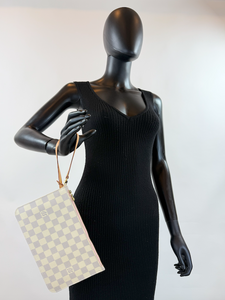 LOUIS VUITTON NEVERFULL POCHETTE CLUTCH MM AZUR (PINK)