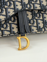 DIOR OBLIQUE MIDIUM SADDLE POUCH WITH CHAIN