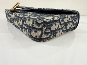 DIOR OBLIQUE MIDIUM SADDLE POUCH WITH CHAIN