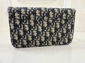 DIOR OBLIQUE MIDIUM SADDLE POUCH WITH CHAIN