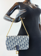 DIOR OBLIQUE MIDIUM SADDLE POUCH WITH CHAIN