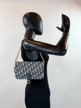DIOR OBLIQUE MIDIUM SADDLE POUCH WITH CHAIN