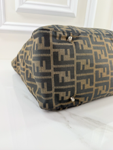 FENDI VINTAGE FF HANDLE TOTE ZUCCA CANVAS