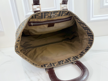FENDI VINTAGE FF HANDLE TOTE ZUCCA CANVAS