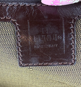 FENDI VINTAGE FF HANDLE TOTE ZUCCA CANVAS