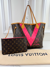LOUIS VUITTON MONOGRAM V NEVERFULL MM GRENADE FULL SET