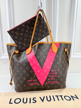 LOUIS VUITTON MONOGRAM V NEVERFULL MM GRENADE FULL SET
