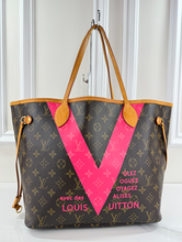 LOUIS VUITTON MONOGRAM V NEVERFULL MM GRENADE FULL SET