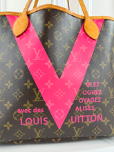 LOUIS VUITTON MONOGRAM V NEVERFULL MM GRENADE FULL SET