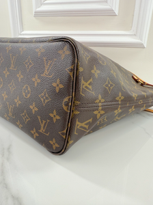 LOUIS VUITTON MONOGRAM V NEVERFULL MM GRENADE FULL SET