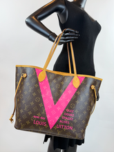 LOUIS VUITTON MONOGRAM V NEVERFULL MM GRENADE FULL SET