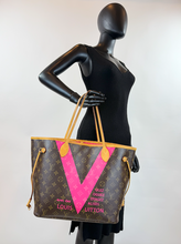 LOUIS VUITTON MONOGRAM V NEVERFULL MM GRENADE FULL SET