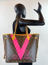 LOUIS VUITTON MONOGRAM V NEVERFULL MM GRENADE FULL SET