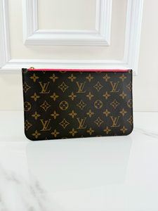 LOUIS VUITTON MONOGRAM V NEVERFULL MM GRENADE FULL SET