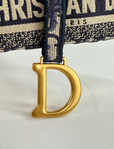 DIOR OBLIQUE SLIM SADDLE POUCH BELT BAG / CROSSBODY