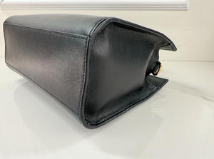 GUCCI GG RIBBON TOP HANDLE BAG (BLACK)