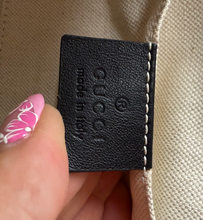 GUCCI GG RIBBON TOP HANDLE BAG (BLACK)