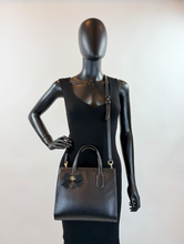 GUCCI GG RIBBON TOP HANDLE BAG (BLACK)